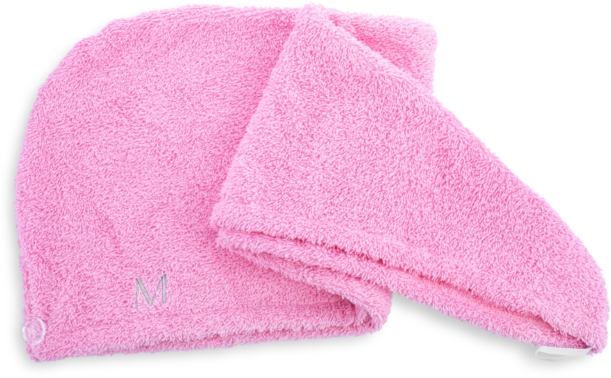 Полотенце-тюрбан для сушки волос, розовое - MAKEUP — фото N2