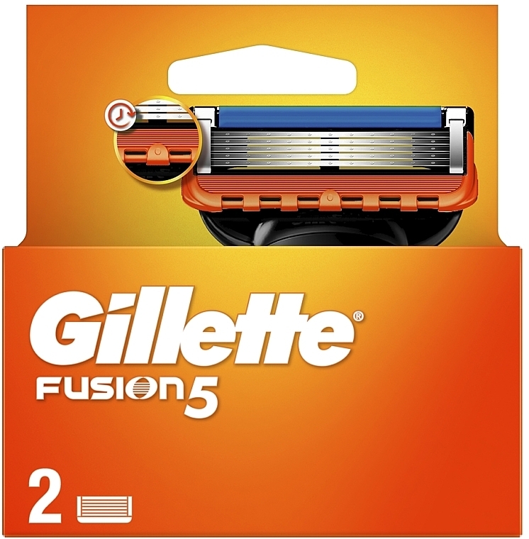Сменные кассеты для бритья, 2 шт. - Gillette Fusion