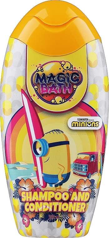 Шампунь и кондиционер 2 в 1 - EP Line Magic Bath Minions Shampoo & Conditioner — фото N1