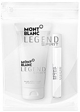 Парфумерія, косметика Montblanc Legend Spirit - Набір (mini/7.5 ml + ash/balm/50 ml)