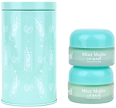 Набір по догляду за губами - Barry M Mint Mojito Lip Care Duo In Tin (lip/balm/14g+lip/mask/14g) — фото N1