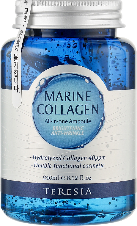 Многофункциональная ампульная сыворотка с коллагеном - Teresia Marine Collagen All In One Ampoule — фото N2