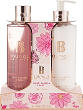 Набор - Grace Cole Boutique Cherry Blossom & Peony Body Care Duo (b/lot/500ml + sh/gel/500ml) — фото N1