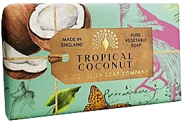 Мило "Тропічний кокос" - The English Soap Company Anniversary Collection Tropical Coconut Soap — фото N1
