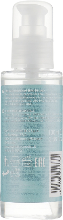Жидкие кристаллы для сухих и поврежденных волос с маслом семени льна - Oyster Cosmetics Cherastille Liquid Linseed Crystals — фото N2