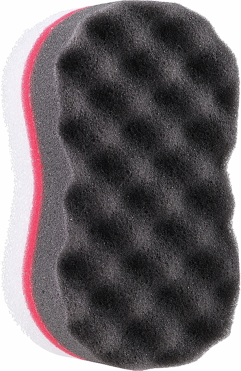 Губка для душу "Sport", чорна з червоним - LULA — фото N1