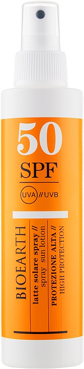 Сонцезахисний спрей для тіла SPF 50 - Bioearth Sun Solare Corpo Spray SPF 50 — фото N1