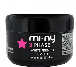 Духи, Парфюмерия, косметика Гель для французского маникюра - Mi-Ny 3 Phase White French Uv-Led