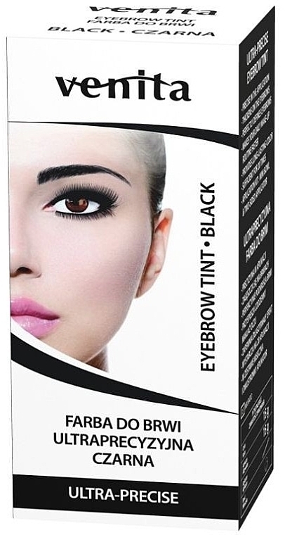 Краска для бровей "Ультраточность" - Venita Eyebrow Tint Black — фото N1