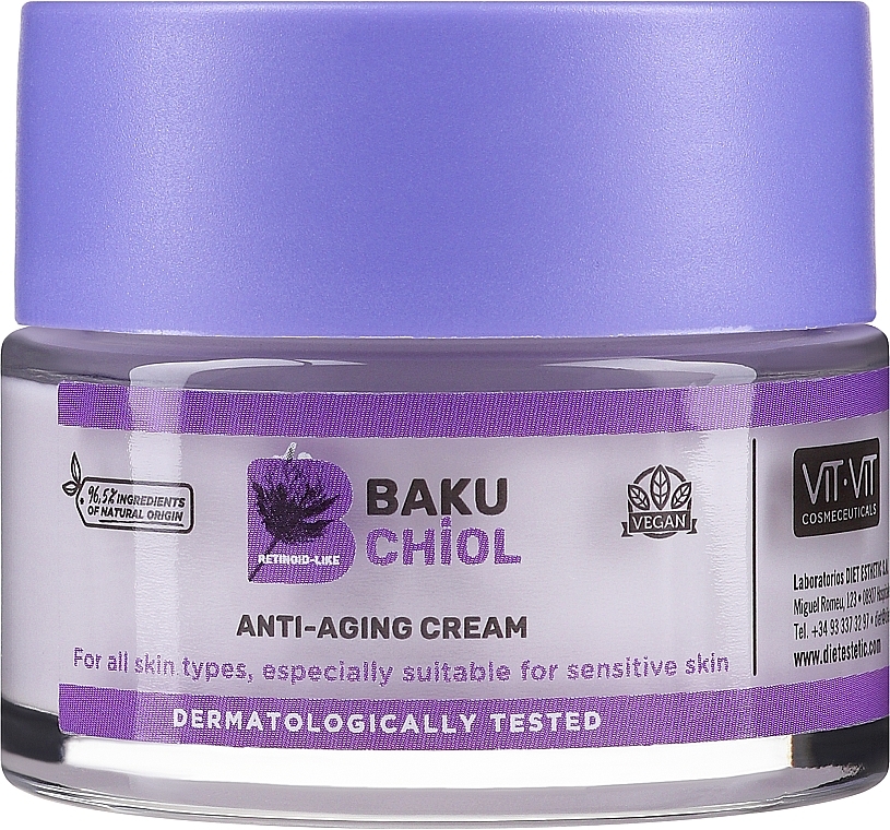 Антивіковий крем для обличчя - Diet Esthetic Bakuchiol Retinoid-like Face Cream — фото N1