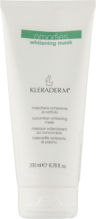 Маска відбілювальна з огірком - Kleraderm Omorfies Whitening Mask — фото N3