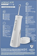 Ирригатор с технологией "Oxyjet", бело-серый - Oral-B Pro-Expert Power Oral Care AquaCare Series 6 MDH20.026.3 — фото N8