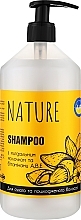 Шампунь з мигдальним молочком і вітамінами А, В, Е - Bioton Cosmetics Nature Shampoo — фото N2