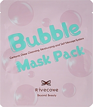 Парфумерія, косметика Маска тканинна для обличчя з бульбашками - Rivecowe Bubble Mask Pack