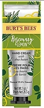 Крем для рук - Burt's Bees Hand Cream Rosemary & Lemon — фото N1