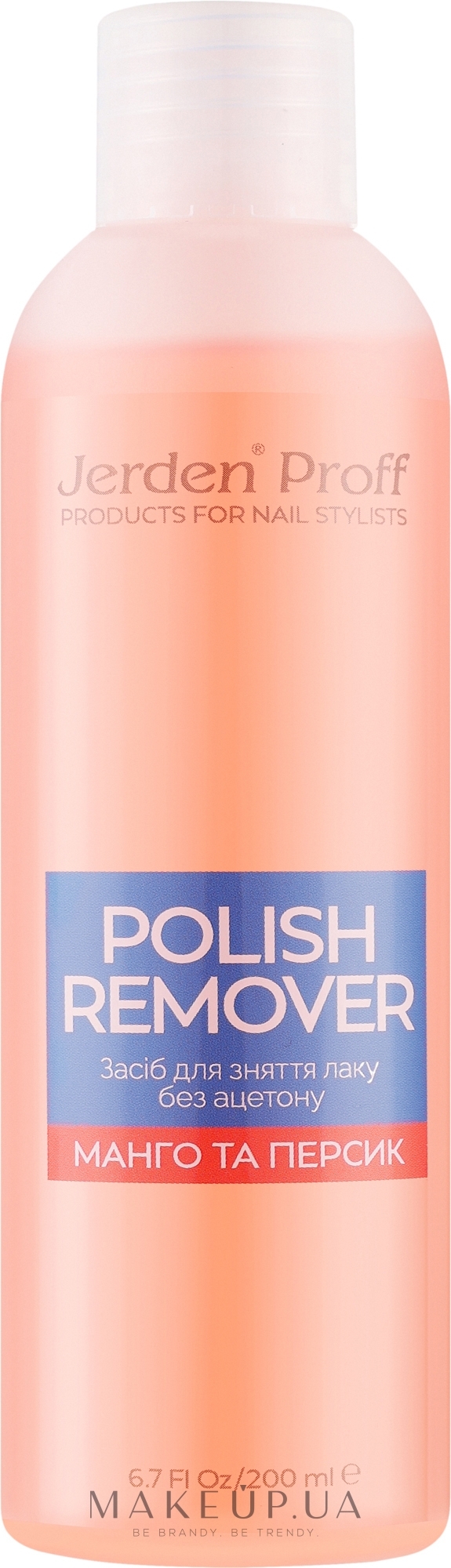 Средство для снятия лака "Манго и Персик" - Jerden Proff Polish Remover — фото 200ml