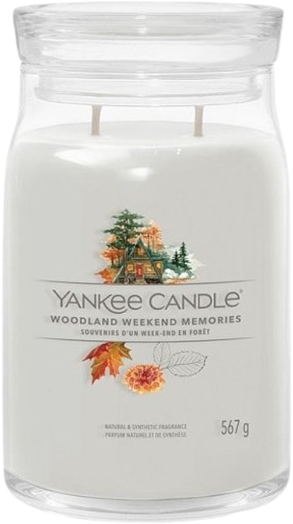 Ароматична свічка в банці "Woodland Weekend Memories", 2 ґноти - Yankee Candle Singnature — фото N2