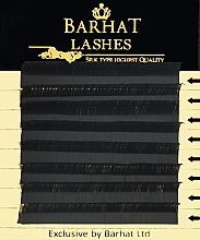 Накладні вії L 0.07 мм (14 мм), 8 ліній - Barhat Lashes Mini — фото N1
