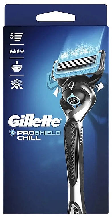 Бритва с 1 сменной кассетой - Gillette Proshield Chill — фото N2