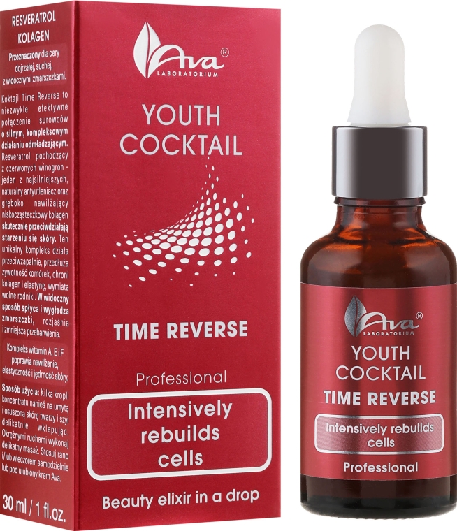 Сыворотка интенсивное клеточное восстановление - Ava Laboratorium Youth Cocktails Time Reverse Serum — фото N2