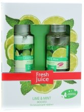 Духи, Парфюмерия, косметика Набор комплексный уход за телом - Fresh Juice Lime & Mint (s/gel/250ml + lot/250ml)