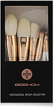 Набір пензлів для макіяжу, 10 шт. - Eigshow Beauty Champagne Gold Vegan Series Nanofiber Brush Set — фото N1