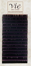 Ресницы в ленте черно-фиолетовые B 0,15/12 - Vie de Luxe — фото N1