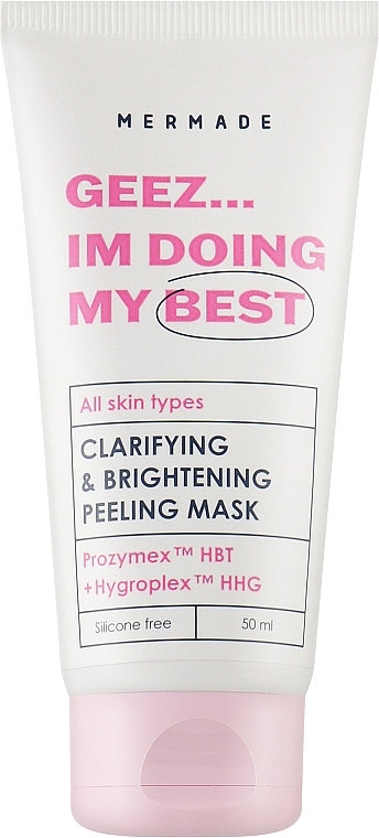 ПОДАРОК! Энзимная маска для очищения кожи лица - Mermade Geez Im Doing My Best Prozymex HBT & Hygroplex HHG Clarifying & Brightening Mask — фото N1