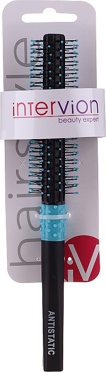 Брашинг для волос, 499731, 13 мм, блакитний - Inter-Vion — фото N1