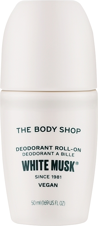 Шариковый дезодорант "White Musk" - The Body Shop White Musk Vegan Deodorant Roll-On — фото N1