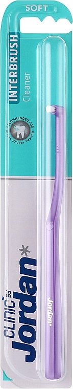 Монопучкова зубна щітка, фіолетова - Jordan Interbrush — фото N1