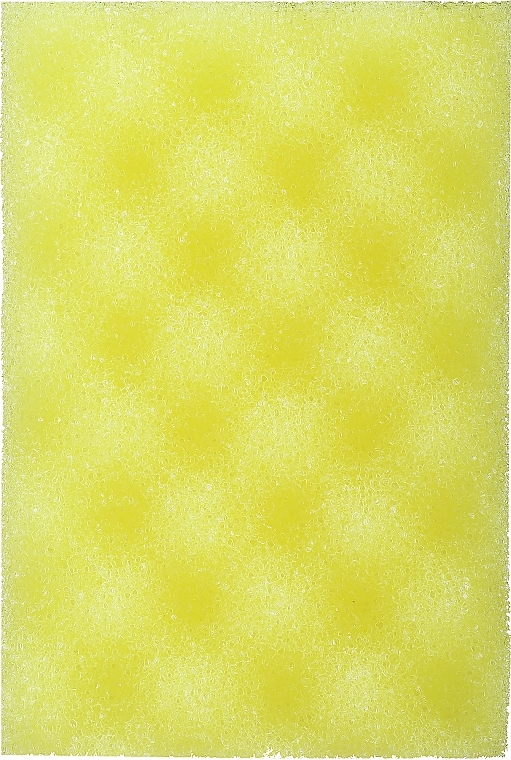 Банная большая губка для тела, желтая - Bratek — фото N1