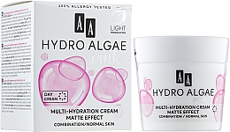 Живильний, матувальний крем для комбінованої шкіри обличчя - АА Hydro Algae Pink Mourishing Cream — фото N2