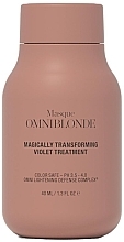 Духи, Парфюмерия, косметика Маска для светлых волос - Omniblonde Magically Transforming Violet Treatment Masque (мини)