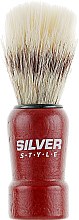 Помазок для бритья, SPM-24 С, коричневый - Silver Style — фото N1