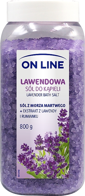 Сіль для ванн "Лаванда" - On Line Bath Lavender Salt — фото N1