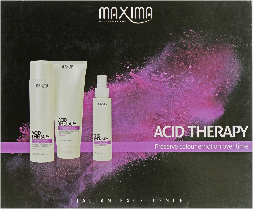 Набор - Maxima Acid Therapy (mask/250ml + shmp/250ml + fluid/100ml) — фото N1