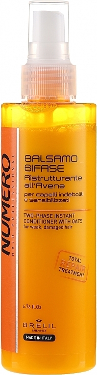 Двофазний бальзам з екстрактом вівса - Brelil Numero Instant Two-phase Oаtmeal Hair Conditioner