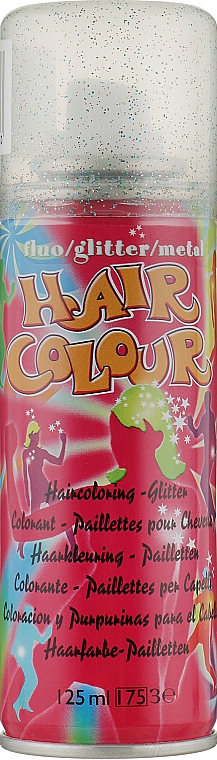 Спрей для волос с блестками, мультиколор - Sibel Color Hair Spray