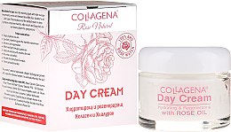 Глибокозволожувальний денний крем регенеруючий - Collagena Rose Natural Day Cream — фото N1