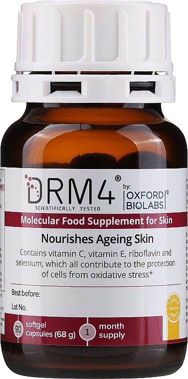 Молекулярная диетическая добавка для улучшения состояния кожи - Oxford Biolabs DRM4 — фото N1