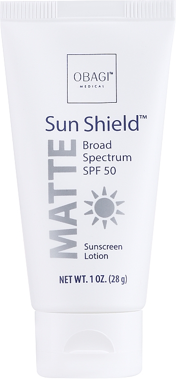 Матирующий солнцезащитный крем SPF50 - Obagi Sun Shield Matte Broad Spectrum SPF 50 Travel Size — фото N1