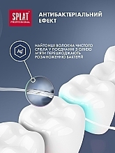 Антибактериальная супертонкая зубная нить с волокнами серебра "Мята", 30 М - SPLAT Professional Dental Floss — фото N5