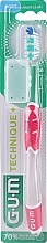 Зубная щетка "Technique+", мягкая, розовая - G.U.M Soft Compact Toothbrush — фото N1