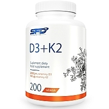 Харчова добавка "D3 + K2" - SFD Nutrition D3 2000iu + K2 100mcg — фото N1