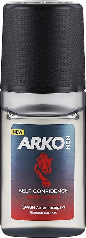 Антиперспірант кульковий чоловічий - Arko Men Self Confidence Dark Smells — фото N1