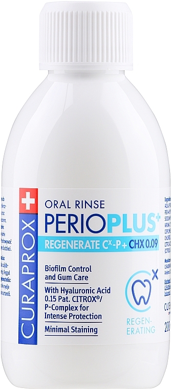 Ополаскиватель для полости рта Curasept, 0,09% хлоргексидина - Curaprox PerioPlus+ — фото N3
