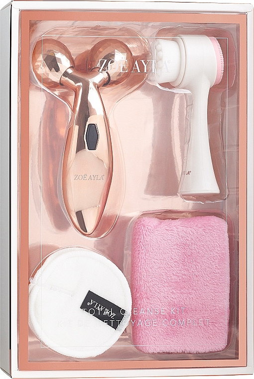 Набір для очищення шкіри обличчя, 4 продукти - Zoe Ayla Total Cleansing Set — фото N1