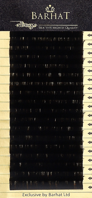Накладные ресницы B 0,05 мм (14 мм), 18 линий - Barhat Lashes — фото N1