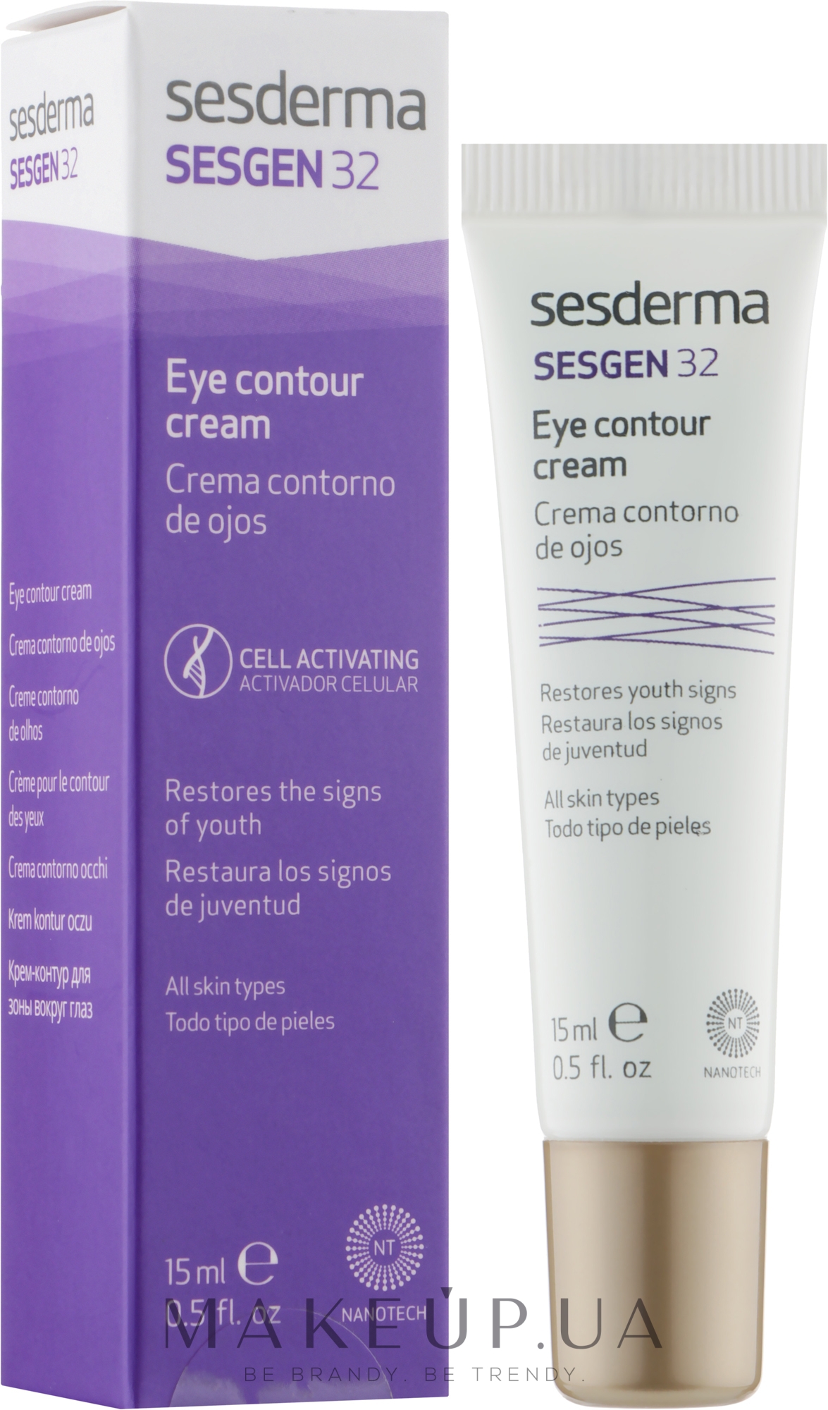 Крем-контур для глаз - SesDerma Laboratories Sesgen 32 Eye Contour Cream — фото 15ml
